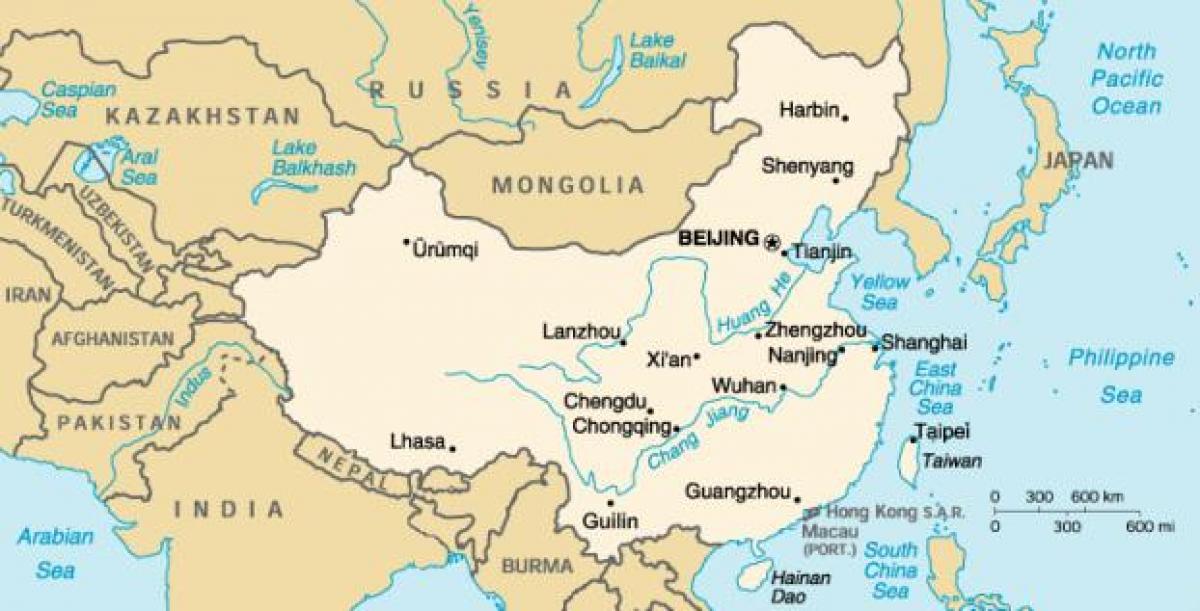 стародавня карта Китаю