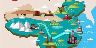 Карта подорожей Китаю