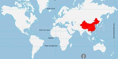 Китай на карті світу