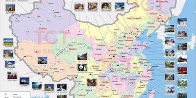 Карта Китаю пік