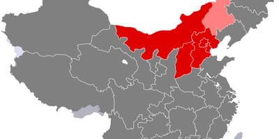 Карта Північного Китаю