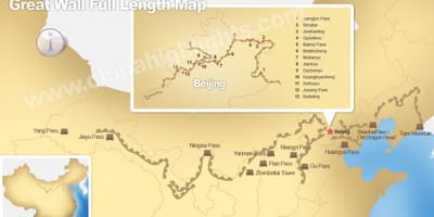 Велика Китайська стіна карта