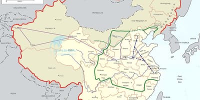 Карта Китаю великий канал
