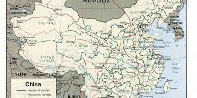Китай карта для друку