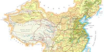 Китай топографічні карти