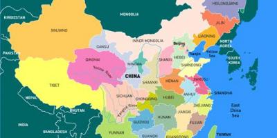 Карта з провінціями Китаю